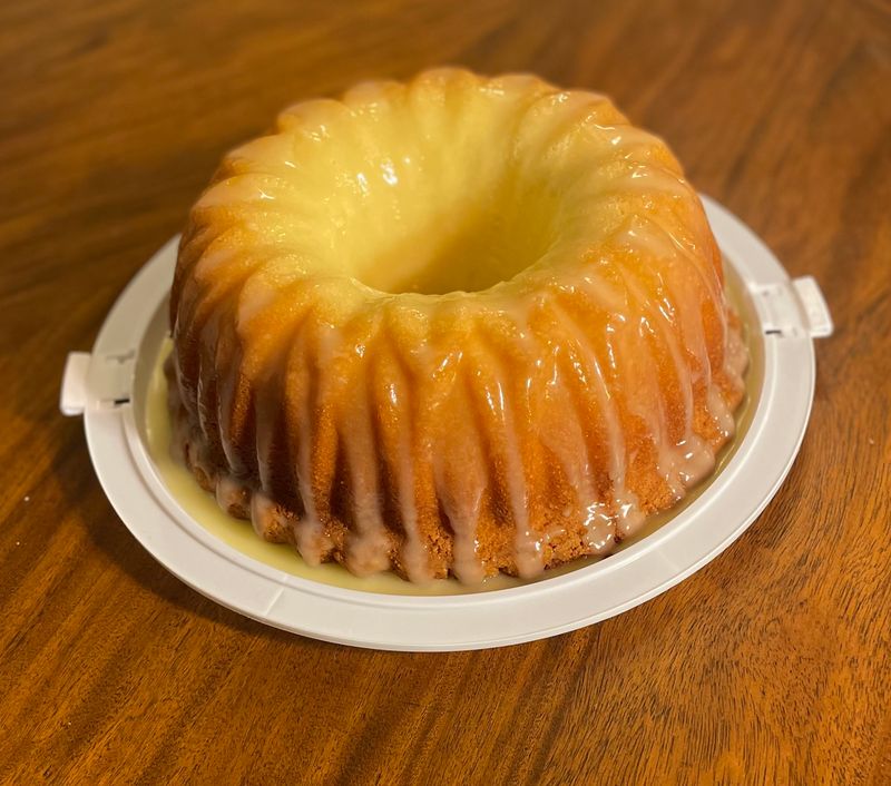 Glazed bundt pound cake